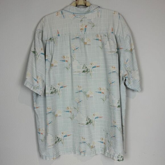 Vintage Tommy Bahama Silk Aloha Camp Shirt XXL - Picture 5 of 8